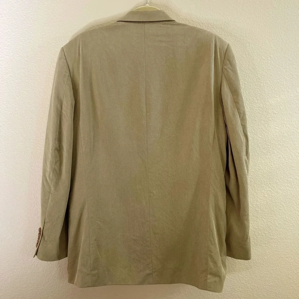 Geoffrey Beene Vintage Mens Tan Blazer Sports Jacket Geoffrey Beene Mens Tan 397